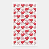 Serviette En Papier Joyeuse Saint-Valentin (Devant)