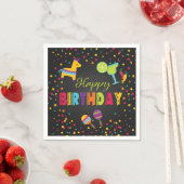 Serviette En Papier Joyeuse serviettes d'anniversaire Fiesta (En situation)