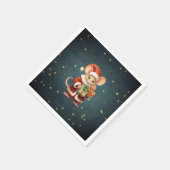 Serviette En Papier Joyeuse souris Noël (Coin)