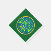 Serviette En Papier Joyeuse St. Patrick, "Chance des Irlandais" (Coin)