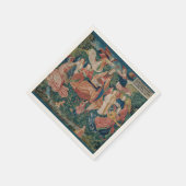 Serviette En Papier Joyeuse vie dans Paradise Garden Tapisserie médiév (Coin)