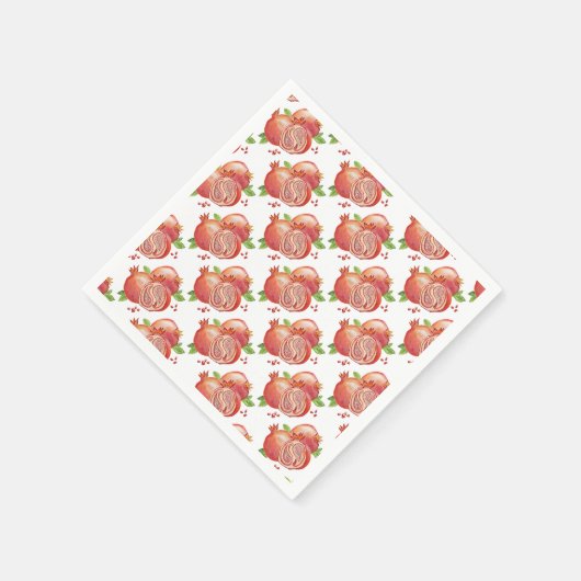 Serviette En Papier Joyeuse Yalda à la grenade (Coin)