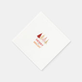 Serviette En Papier Joyeuses et brillantes serviettes de Noël (Coin)