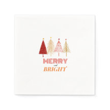 Joyeuses et brillantes serviettes de Noël