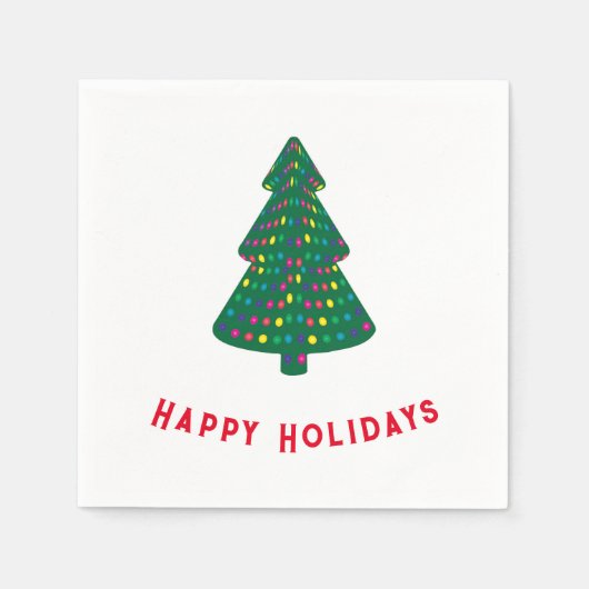 Serviette En Papier Joyeuses fêtes (Devant)