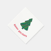 Serviette En Papier Joyeuses fêtes (Coin)