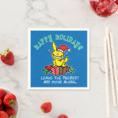 Serviette En Papier Joyeuses fêtes (En situation)