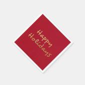 Serviette En Papier Joyeuses fêtes - (Coin)