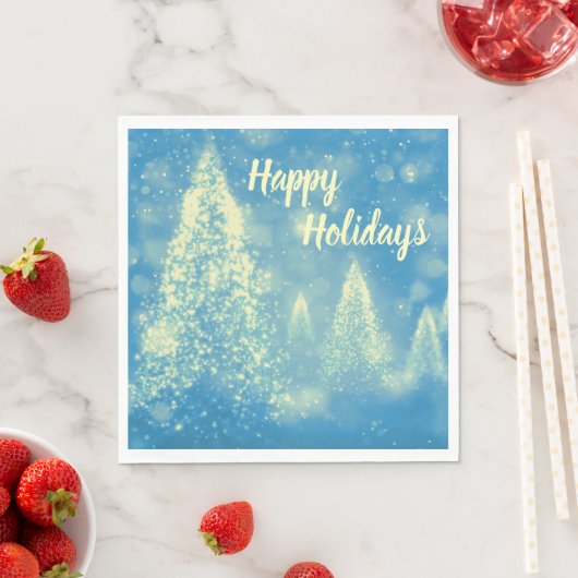 Serviette En Papier Joyeuses fêtes de Noël (En situation)