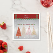 Serviette En Papier Joyeuses fêtes, Joyeux Noël, (En situation)