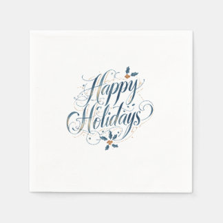Serviette En Papier Joyeuses Fêtes Joyeux Noël Famille Nouvel An