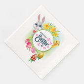 Serviette En Papier Joyeuses Pâques (Coin)