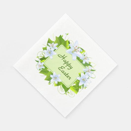 Serviette En Papier Joyeuses Pâques (Coin)
