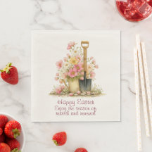 Joyeuses Pâques Fleurs roses et jaunes de printemp