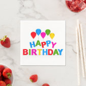 Serviette En Papier Joyeuses serviettes d'anniversaire (En situation)