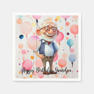 Serviette En Papier Joyeuses serviettes d'anniversaire