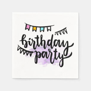 Serviette En Papier Joyeuses serviettes d'anniversaire