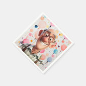 Serviette En Papier Joyeuses serviettes d'anniversaire (Coin)