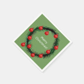 Serviette En Papier Joyeuses serviettes de Noël (Coin)