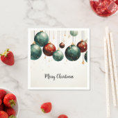 Serviette En Papier Joyeuses serviettes de Noël (En situation)