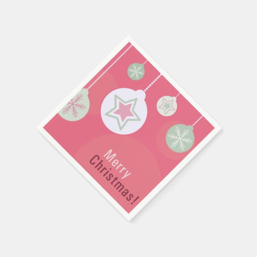 Serviette En Papier Joyeuses serviettes de Noël (Coin)