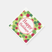 Serviette En Papier Joyeuses serviettes de vacances (Coin)