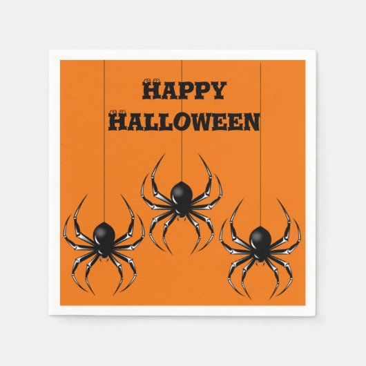 Serviette En Papier Joyeuses serviettes Halloween (Devant)