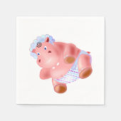 Serviette En Papier Joyeuses serviettes Hippo (Devant)