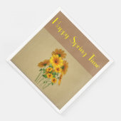 Serviette En Papier Joyeuses serviettes Printemps (Coin)