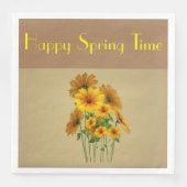 Serviette En Papier Joyeuses serviettes Printemps (Devant)