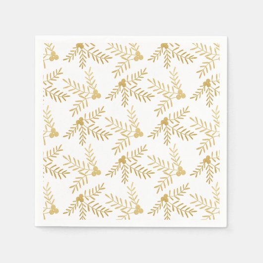 Serviette En Papier Joyeuses vacances (Devant)