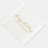 Serviette En Papier Joyeuses vacances Napkin (Coin)