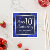 Serviette En Papier Joyeux 10e anniversaire de Mariage (En situation)