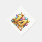 Serviette En Papier Joyeux 14e anniversaire (Coin)