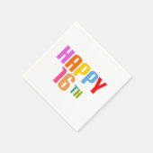 Serviette En Papier Joyeux 16ème (Coin)