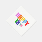 Serviette En Papier Joyeux 18e (Coin)