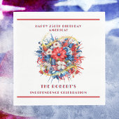 Serviette En Papier Joyeux 250e anniversaire de l'Amérique