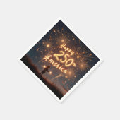 Serviette En Papier Joyeux 250ème anniversaire Amérique dans les feux  (Coin)