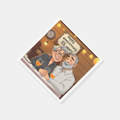 Serviette En Papier Joyeux 25e anniversaire (Coin)