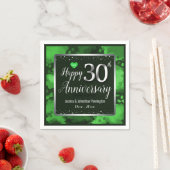 Serviette En Papier Joyeux 30e anniversaire de Mariage (En situation)