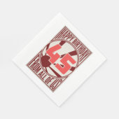 Serviette En Papier Joyeux 45ème anniversaire (Coin)