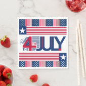Serviette En Papier Joyeux 4 juillet (En situation)