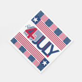 Serviette En Papier Joyeux 4 juillet (Coin)