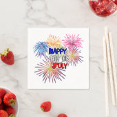 Serviette En Papier Joyeux 4 juillet fête de l'Indépendance (En situation)