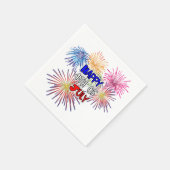 Serviette En Papier Joyeux 4 juillet fête de l'Indépendance (Coin)
