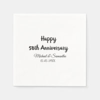 Joyeux 50e anniversaire ajouter nom du couple date