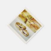 Serviette En Papier Joyeux 50e anniversaire de Mariage (Coin)