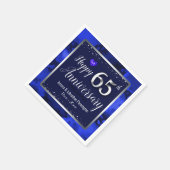 Serviette En Papier Joyeux 65e anniversaire de Mariage (Coin)