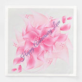 Serviette En Papier Joyeux Amour Anniversaire (Devant)