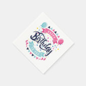 Serviette En Papier Joyeux anniversaire (Coin)